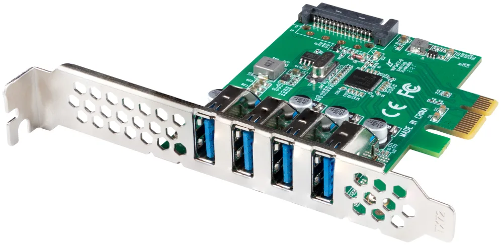 Tarjeta pci express lanberg x1 a 4x usb tipo a 3.1 gen1 low profile