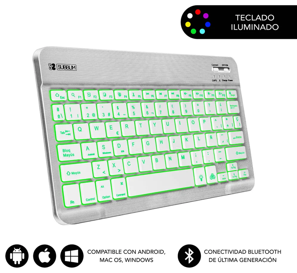 Teclado tablet subblim sub - kbt - smbl30 inalambrico