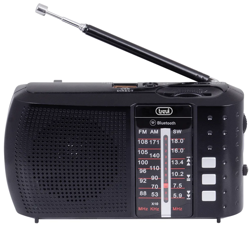 Trevi 0RA7F2000 radio Portátil Analógico y digital Negro