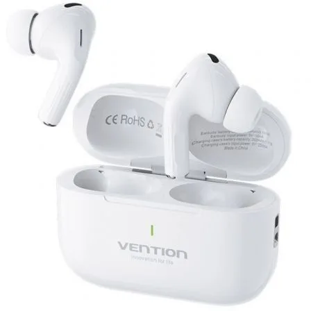 Auriculares Bluetooth Vention Echo Lite E11 con estuche de carga/ Autonomía 6h/ Blancos