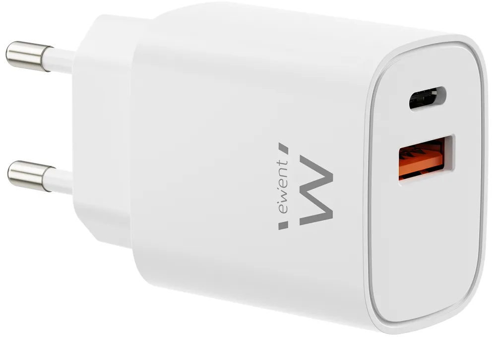 Cargador ewent ew1326 30w usb tipo a - usb tipo c