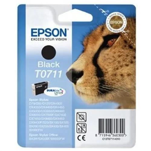 Cartucho tinta epson t071140 negro 7ml stylus d78 - 92 - 120 - dx40x0 - 44x0 - 50x0 - 60x0 - 74x0 - 84x0 - 7000f - guepardo