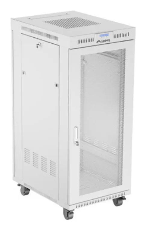 Lanberg FF01-6827-23SL armario rack 27U Bastidor para instalación en suelo Gris