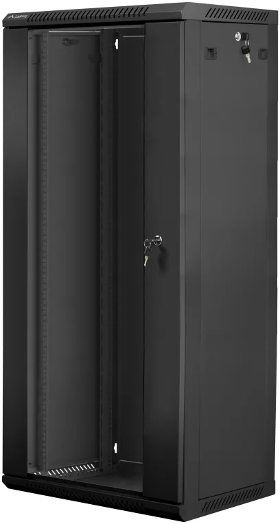 Armario rack lanberg 27u 600 x 450 19 pulgadas carga maxima 60kg negro