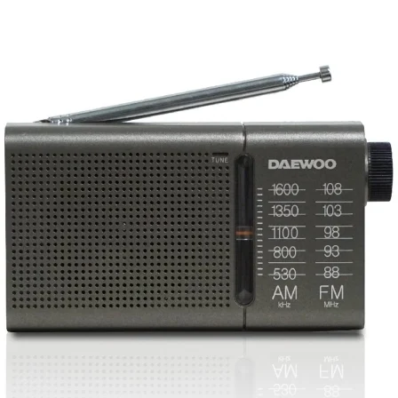 Radio Portátil Daewoo DW1035/ a Pilas/ Gris Oscuro