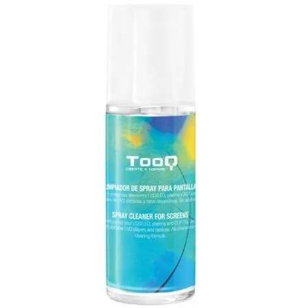 Kit spray tooq limpiador pantallas + paño microfibra