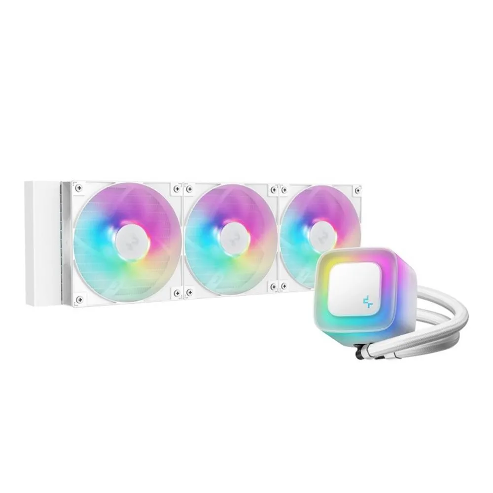 Kit refrigeracion liquida deepcool le360 v2 argb 3x 120mm blanco