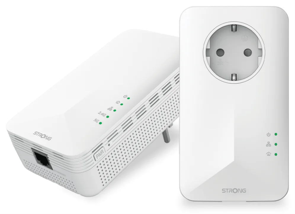 Strong POWERL1000DUOWIFIEUV2 1000 Mbit/s Ethernet Wifi Blanco 2 pieza(s)