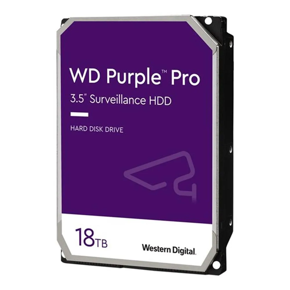 Disco duro interno hdd wd western digital purple wd181purp pro 18tb 3.5 pulgadas sata 6gb - s 7200rpm 512mb