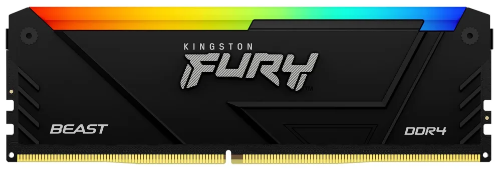 Memoria RAM Kingston FURY Beast RGB 8GB/ DDR4/ 3200MHz/ 1.35V/ CL16/ DIMM