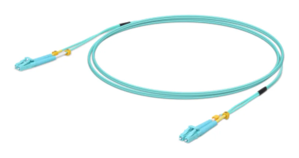 Ubiquiti UniFi ODN 5m cable de fibra optica LC OM3 Color aguamarina