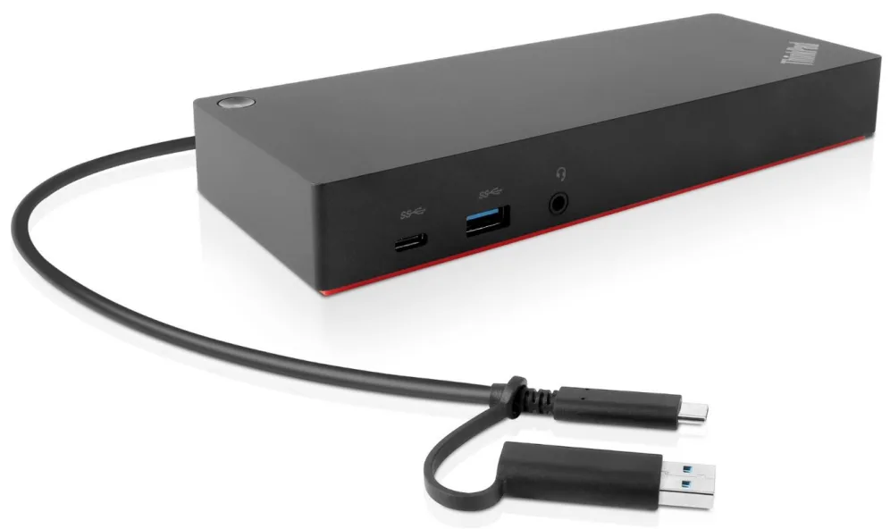 Lenovo 40AF0135EU base para portátil y replicador de puertos Alámbrico Negro