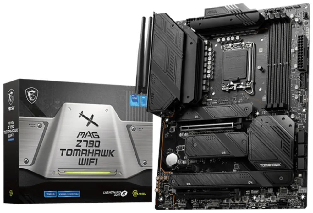 Placa base msi 1700 mag z790 tomahawk wifi atx - 4x ddr5 - 6x sata6 - 8x usb 3.2 911 - 7d91 - 019