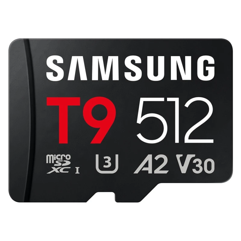 Samsung Micro SDXC T9 512GB clase10 U3 V30 A2 c-a