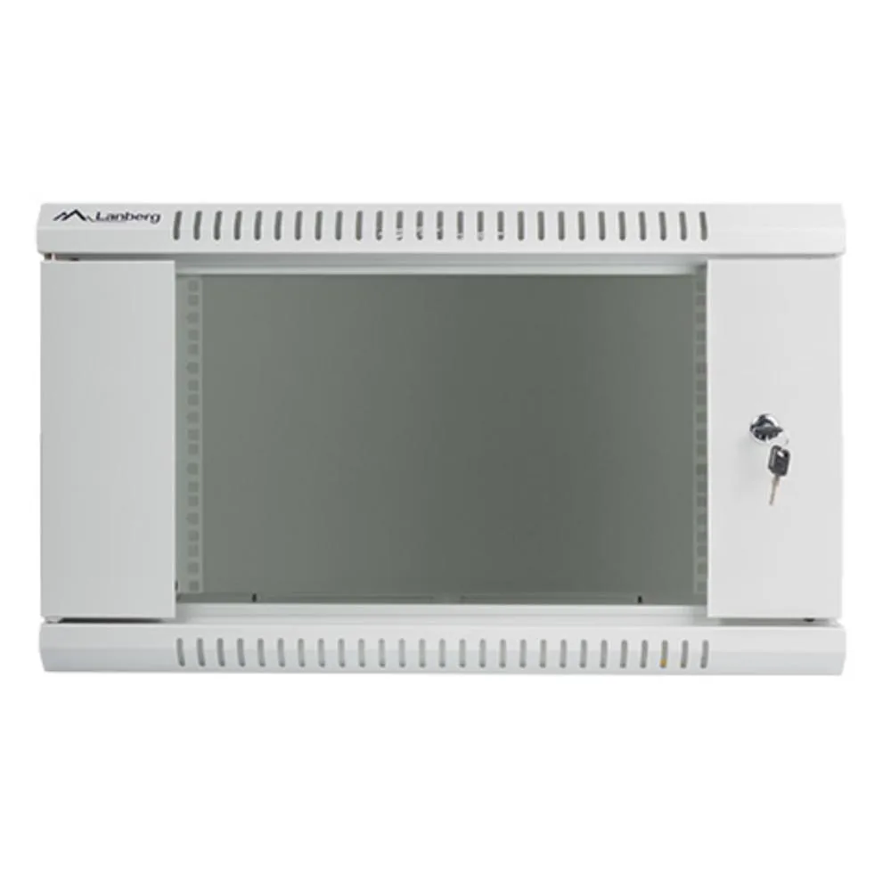 Armario lanberg 19 pulgadas 6u - 600x450 gris