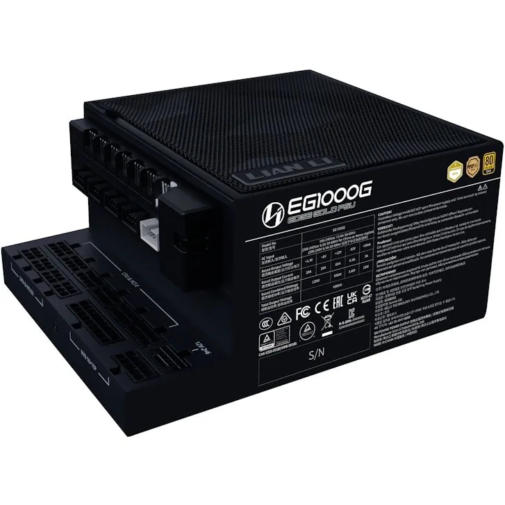 Fuente de alimentacion atx lian li edge gold 1000w black hub