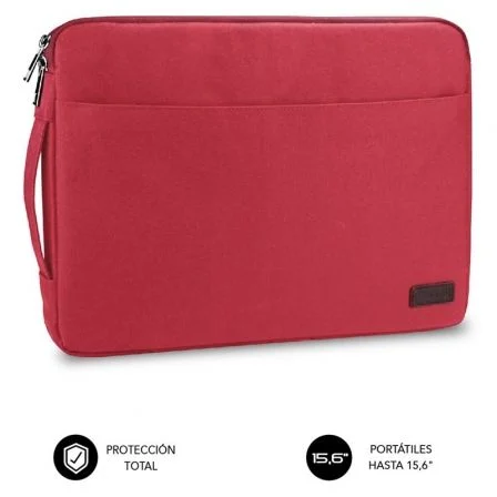 Funda subblim urban laptop sleeve para portatil 15.6 pulgadas rojo