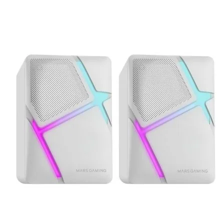 Altavoces mars gaming 2.0 mshw blanco