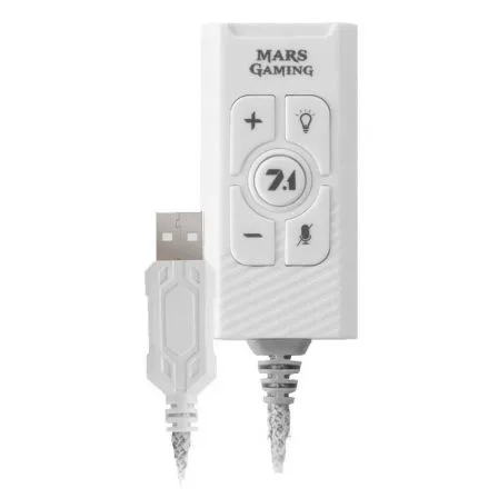 Tarjeta de sonido usb mars gaming msc2 blanca