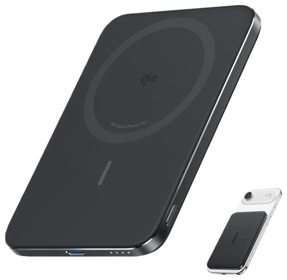 Anker A1665 5000 mAh Cargador inalámbrico Negro