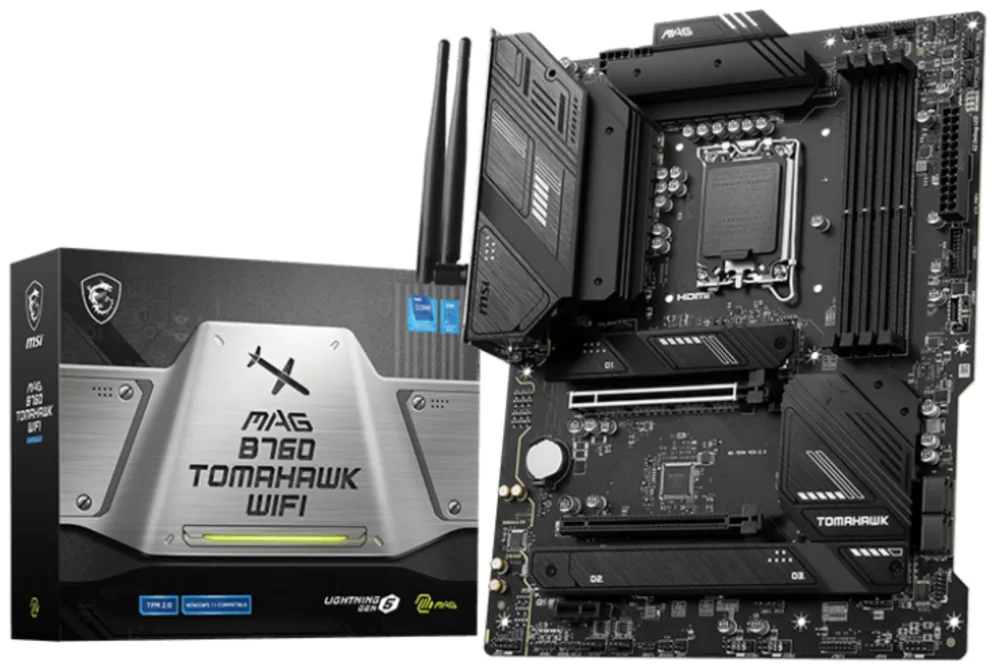 Placa base msi 1700 mag b760 tomahawk wifi - 4x ddr5 - 4x sata 6gb - s 911 - 7d96 - 003