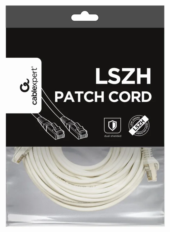 Gembird PP6A-LSZHCU-W-10M cable de red Blanco Cat6a S/FTP (S-STP)