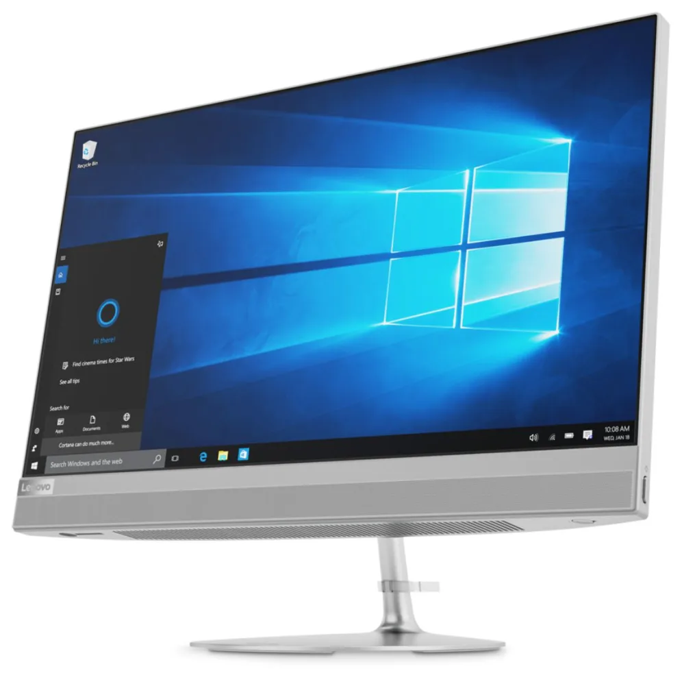 Lenovo IdeaCentre 520 Intel® Core™ i5 i5-8400T 68,6 cm (27") 2560 x 1440 Pixeles PC todo en uno 8 GB DDR4-SDRAM 1,13 TB HDD+SSD Windows 10 Home Wi-Fi 5 (802.11ac) Plata