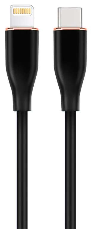 Gembird GMB Audio CC-USB2S-CM8PM-1.5M-BK cable de conector Lightning 1,5 m Negro