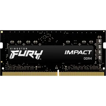 Memoria ram ddr4 16gb kingston - 3200mhz - pc4 - 25600 - fury impact - cl20 - 1.2v - sodimm