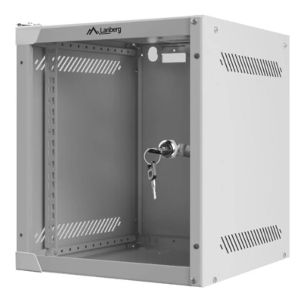 Armario lanberg mural rack 10 pulgadas 6u 280x310 gris