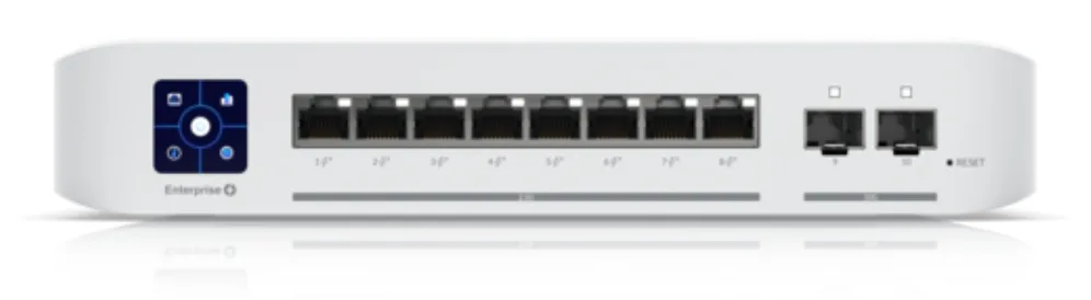 Ubiquiti UniFi Enterprise 8 PoE Gestionado L3 2.5G Ethernet (100/1000/2500) Energía sobre Ethernet (PoE) Acero inoxidable