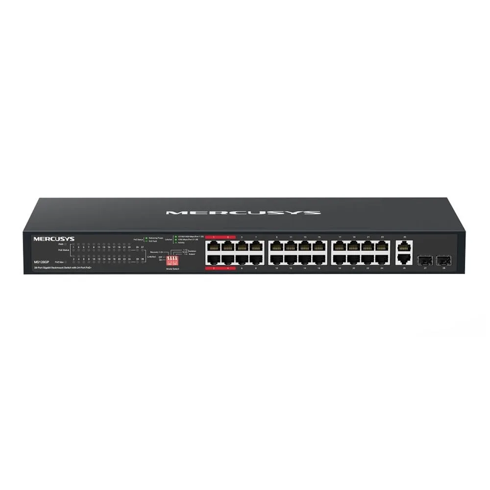 Switch mercusys ms128gp 28 puertos