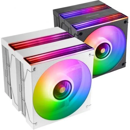 Ventilador cpu mars gaming mcpux26w argb 2x 120mm blanco