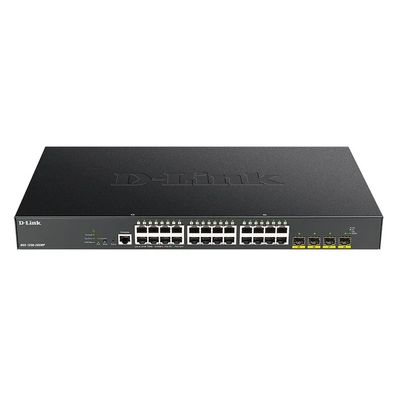 D-Link DGS-1250-28XMP-E Switch 24xGb PoE 4x10Gb