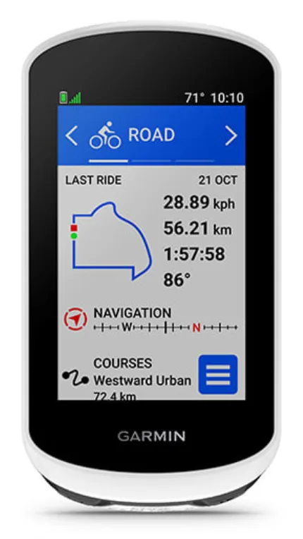 Garmin edge explore 2 - ciclocomputador de 3 pulgadas - con gps intuitivo - funciónes de vo2 - registros personales - unisex adulto - blanco - única