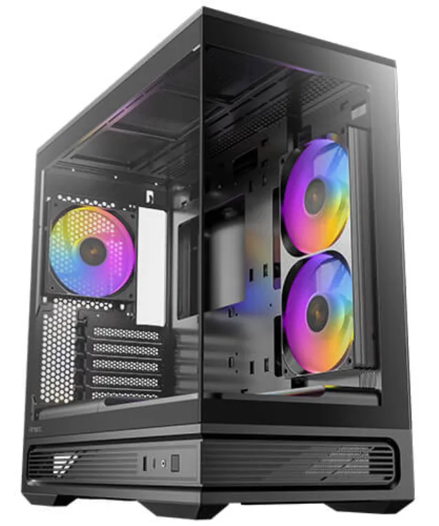 Caja ordenador gaming antec c2m matx argb cristal templado negra