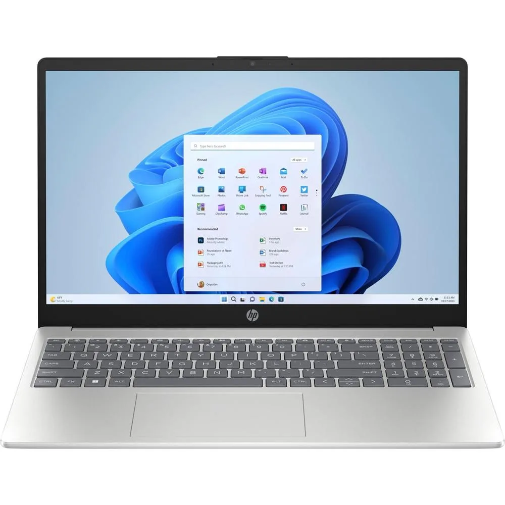 Portátil hp 15 - fc0127ns 15.6 pulgadas ryzen 7 - 7730u - 8gb - ssd 512gb - w11 - plata natural