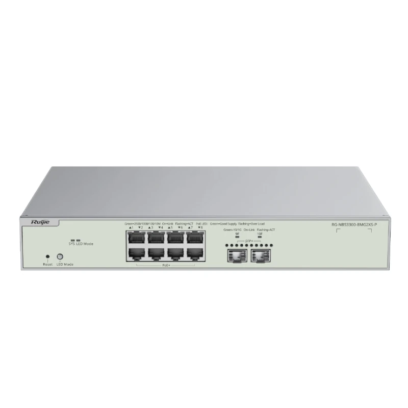 Reyee NBS3300-8MG2XS-P L2 8xmG PoE 2xSFP+ 240W