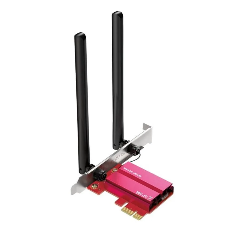 Tarjeta red wifi 7 triband & bluetooth mercusys ma37be pci express