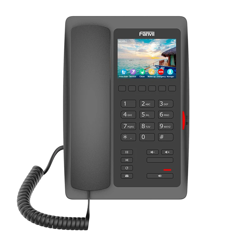 Fanvil H5W-B Hotel Teléfono IP, con PoE, WiFi 2.4G