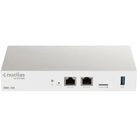 Hub d - link dnh - 100 nuclias connect inalambrico 1 puerto gigbabit ethernet 10 - 100 - 1000 1 puerto de consola 1 usb 1 micro sd