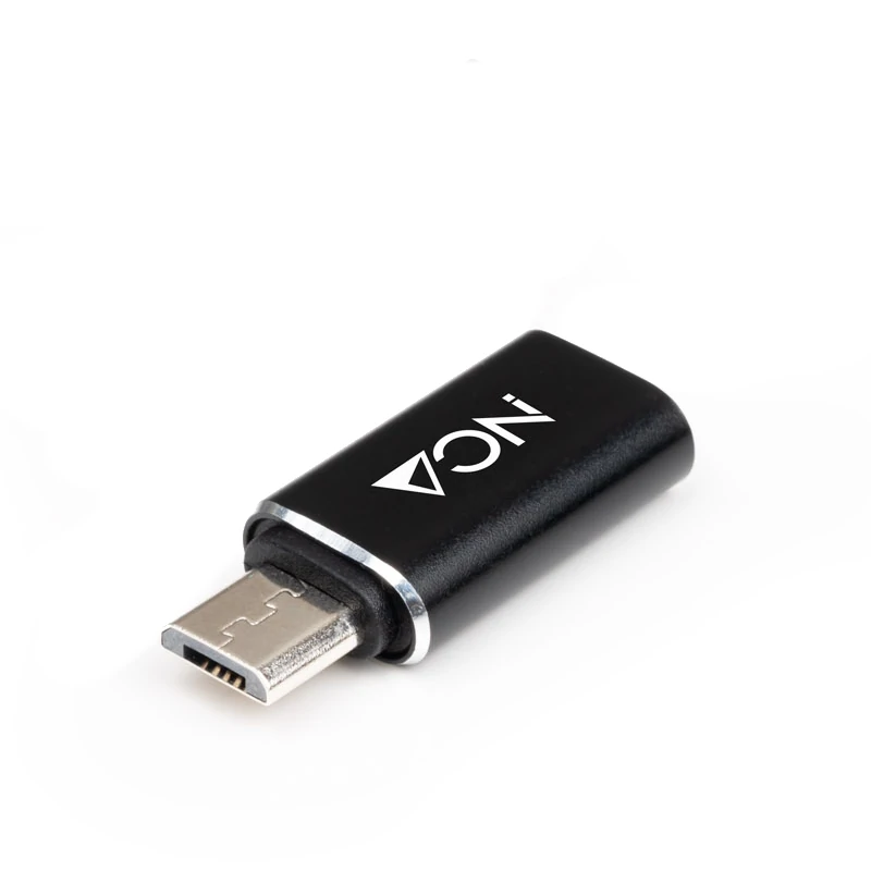 Nanocable Adaptador Micro USB-M a USB-C-H Aluminio