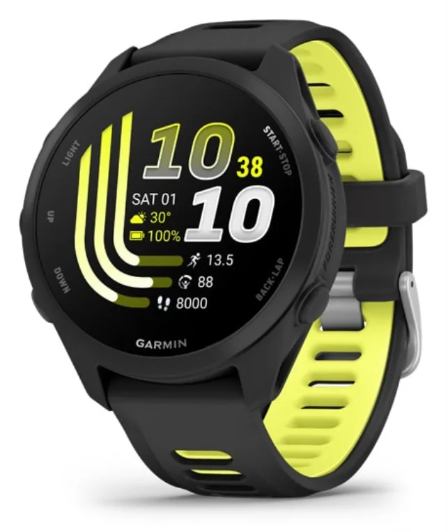 Garmin Forerunner 170 3,05 cm (1.2") AMOLED 30 mm Digital 390 x 390 Pixeles Pantalla táctil Negro GPS (satélite)