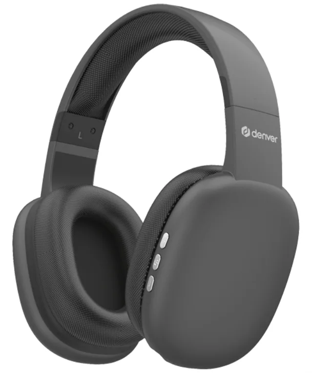 Denver BTH-252 auricular y casco Auriculares Inalámbrico De mano Llamadas/Música/Deporte/Uso diario Bluetooth Gris