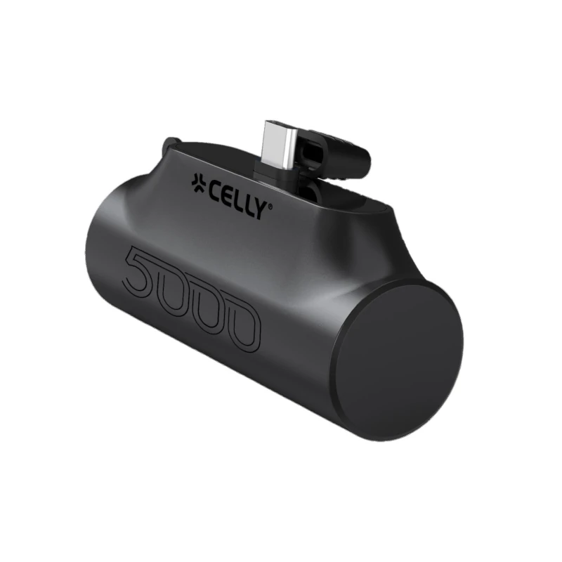 Celly Powerbank Compacta Usb-C 5000 mAh Negra