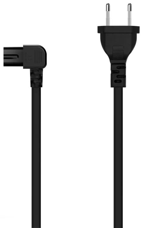 Cable Alimentación Forma 8 Aisens A132-0599/ CEE7/16 Macho - C7 Hembra/ Hasta 1500W/ 3m/ Negro