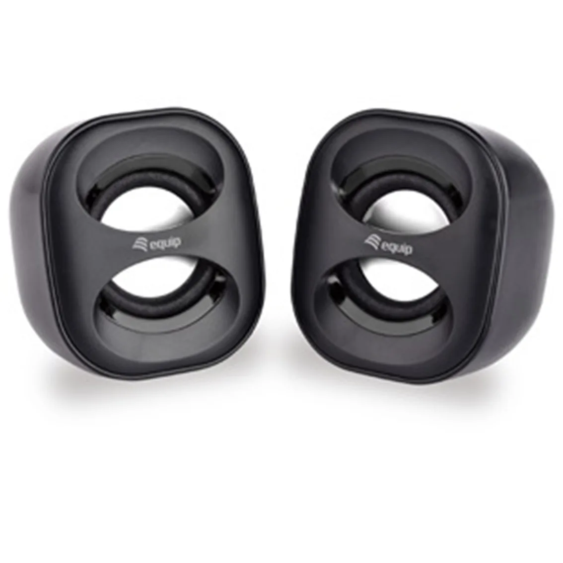 Altavoces 2.0 equip life mini 6w rms color negro jack 3.5 pulgadas alimetancion usb