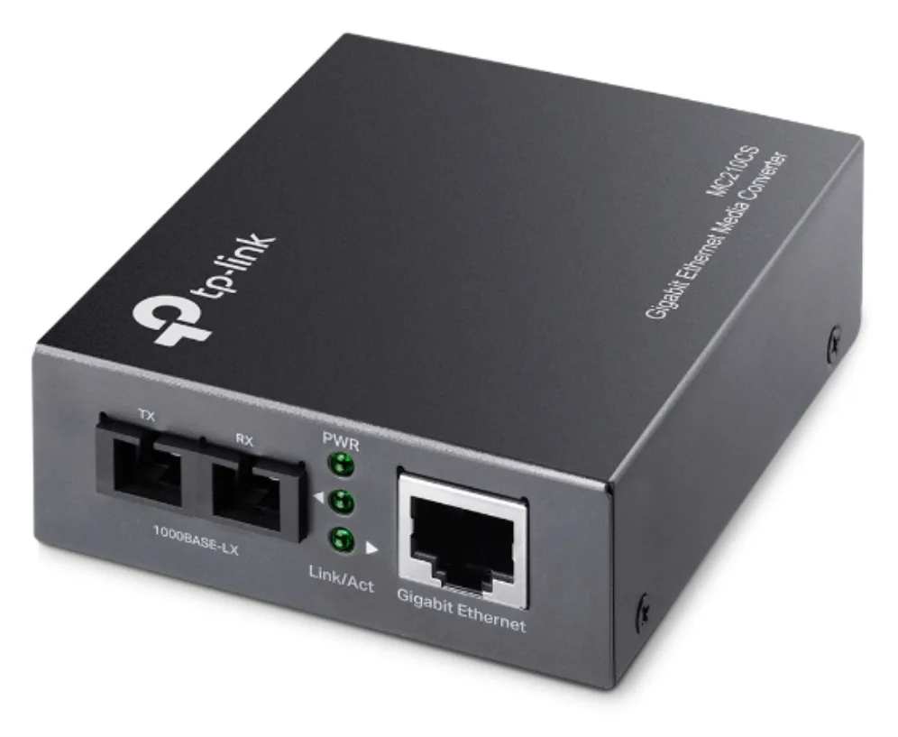 Convertidor de medios monomodo mc210cs tp - link