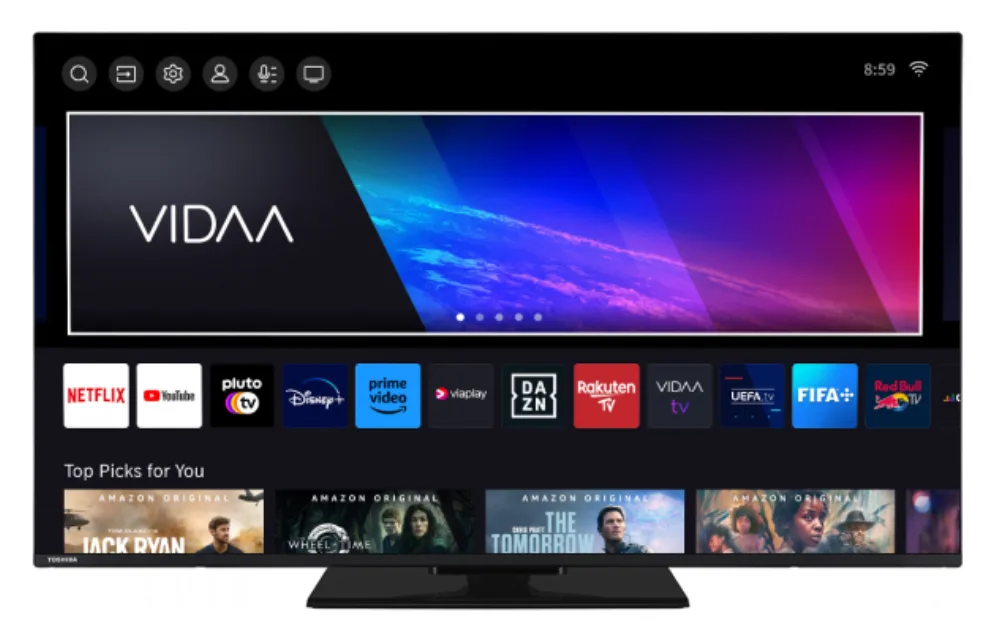 Toshiba 55UV3463DG Televisor 139,7 cm (55") 4K Ultra HD Smart TV Negro 300 cd / m²