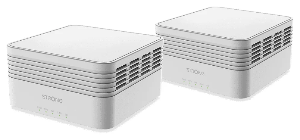 Strong MESHKITAX3000 sistema Wi-Fi Mesh (Wi-Fi en malla) Doble banda (2,4 GHz / 5 GHz) Wi-Fi 6 (802.11ax) Blanco 2 Interno